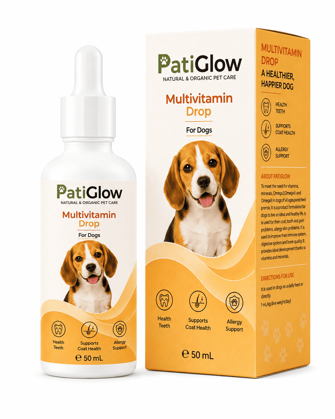 PatiGlow Kedi Multivitamin Damla