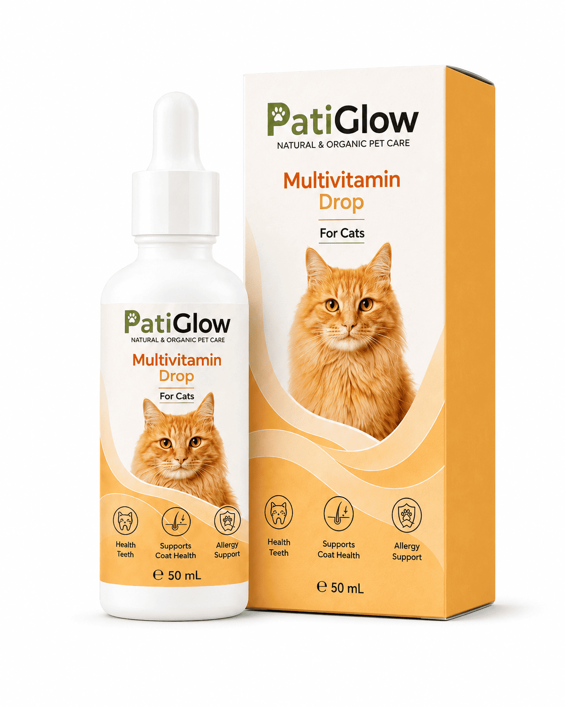 PatiGlow Kedi Multivitamin Damla